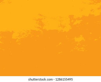 Abstract distress floor, orange background, stucco grunge, cement or concrete wall textured. Vector illustration design with copy space.