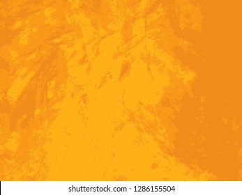 Abstract distress floor, orange background, stucco grunge, cement or concrete wall textured. Vector illustration design with copy space.