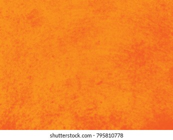 Abstract distress floor, orange  background, stucco grunge, cement or concrete wall textured. Vector illustration design with copy space.