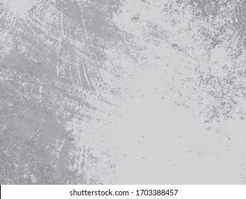 Abstract distress floor, white and gray background, stucco grunge, cement or concrete wall textured. Vector illustration design with copy space.