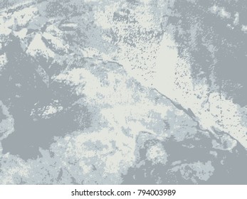 Abstract distress floor, white and gray background, stucco grunge, cement or concrete wall textured. Vector illustration design with copy space.