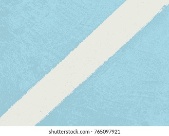 Abstract distress floor with white road marking, stucco grunge, cement or concrete wall textured. Vector illustration design with copy space.