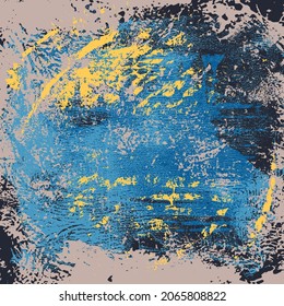 Abstract Distress Grunge Background Texture Colorful Splatter Scratch Rough Dirty Style