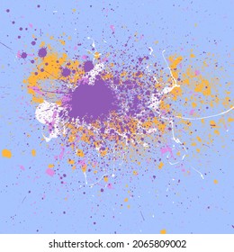 Abstract Distress Grunge Background Texture Colorful Splatter Scratch Rough Dirty Style