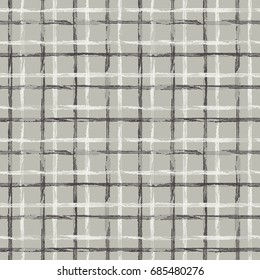 Abstract  distressed grid check. Seamless pattern.