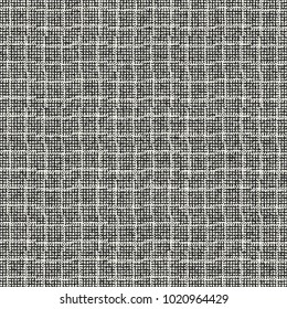 Abstract Distressed Grid Graphic Motif. Seamless Pattern.