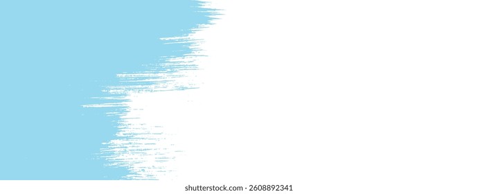 Abstract distressed paint stroke texture with rough edges. Grunge brushstroke background isolated on transparent backdrop.