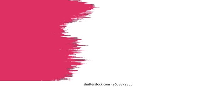 Abstract distressed paint stroke texture with rough edges. Grunge brushstroke background isolated on transparent backdrop.