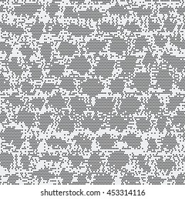 Abstract distressed spotty effect pin dot textured background. Seamless pattern.