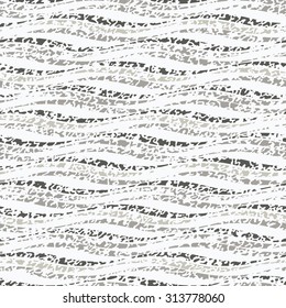Abstract  distressed wavy striped background. Seamless pattern.