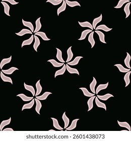 abstract ditsy flowers seamless pattern in red color. Repeating floral vector pattern.

