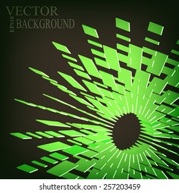 Abstract divergent 3d stripes blast background