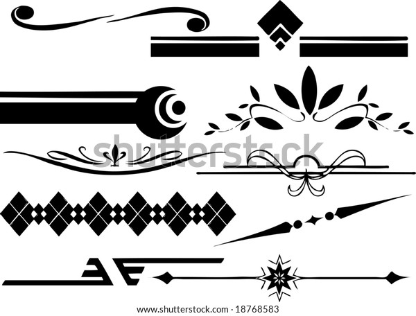 Abstract dividers set
1