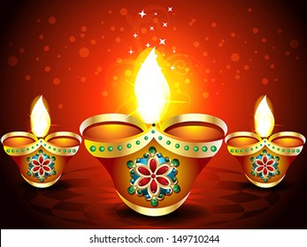 Abstract Diwali Background with sparkle vector illustration  