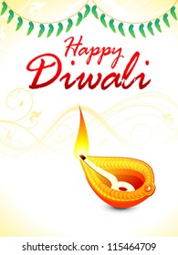 abstract diwali background template vector illustration