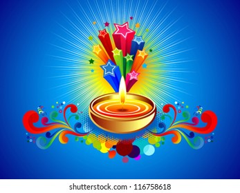 abstract diwali background vector illustration