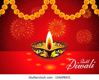 abstract diwali background vector illustration