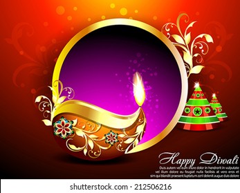 Abstract Diwali Background vector illustration 