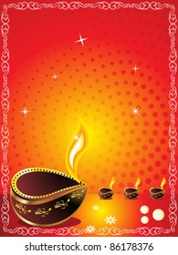abstract diwali background vector illustration