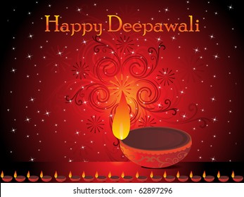 abstract diwali celebration background, vector illustration