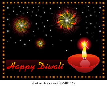 abstract diwali concept wallpaper vector illustration