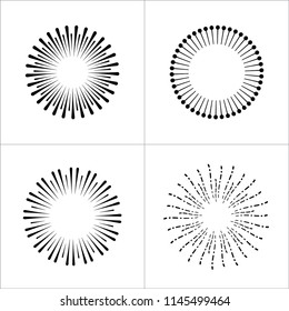 Abstract Diwali Cracker vector on white background