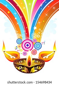 abstract diwali explode background vector illustration