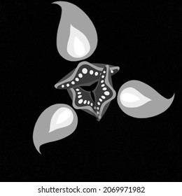 Abstract Diya pattern of Diwali festival. Good for Diwali festival celebrations. 