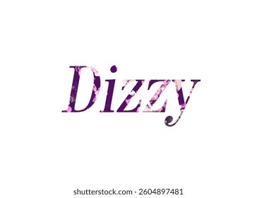 Abstract Dizzy Text Effect Design White Background