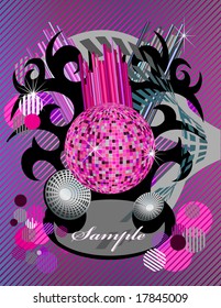 Abstract dj party