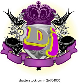 Abstract DJ Splash. Music background. For Flayer.