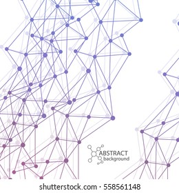 Abstract DNA background. Vector illustration. Beautiful structure of the spiral molecule