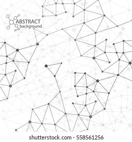 Abstract DNA background. Vector illustration. Beautiful structure of the spiral molecule