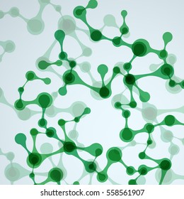 Abstract DNA background. Vector illustration. Beautiful structure of the spiral molecule