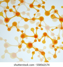 Abstract DNA background. Vector illustration. Beautiful structure of the spiral molecule