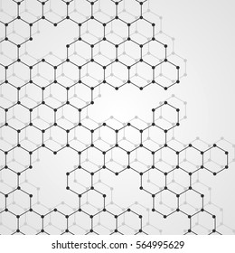 Abstract DNA background. Vector illustration. Beautiful structure of the spiral molecule