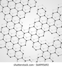 Abstract DNA background. Vector illustration. Beautiful structure of the spiral molecule