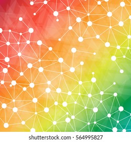 Abstract DNA background. Vector illustration. Beautiful structure of the spiral molecule