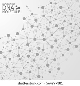 Abstract DNA background. Vector illustration. Beautiful structure of the spiral molecule