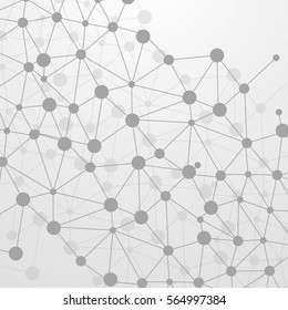 Abstract DNA background. Vector illustration. Beautiful structure of the spiral molecule