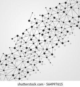 Abstract DNA background. Vector illustration. Beautiful structure of the spiral molecule