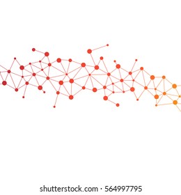 Abstract DNA background. Vector illustration. Beautiful structure of the spiral molecule