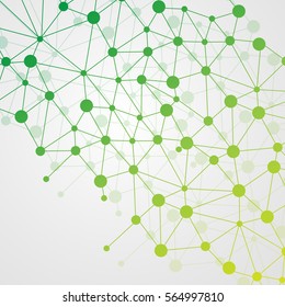 Abstract DNA background. Vector illustration. Beautiful structure of the spiral molecule