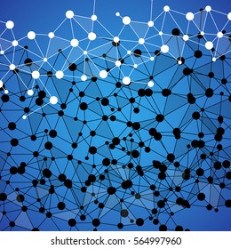 Abstract DNA background. Vector illustration. Beautiful structure of the spiral molecule