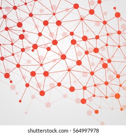 Abstract DNA background. Vector illustration. Beautiful structure of the spiral molecule