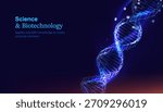 Abstract DNA cell background. Medical genetic nanotechnology.