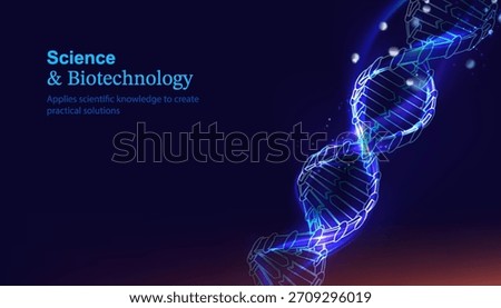 Abstract DNA cell background. Medical genetic nanotechnology.