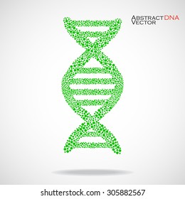 Abstract DNA. Colorful molecular structure. Vector illustration. Eps 10 