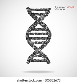 Abstract DNA. Colorful molecular structure. Vector illustration. Eps 10 