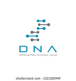 Abstract DNA logo design